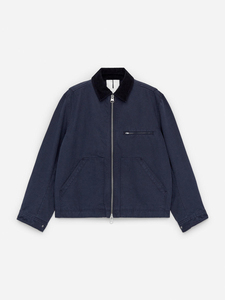 Veste en daim vintage sur mesure de haute qualité, streetwear, grande taille, fermeture éclair, veste courte, veste de travail lourde pour hommes - Product Image 3