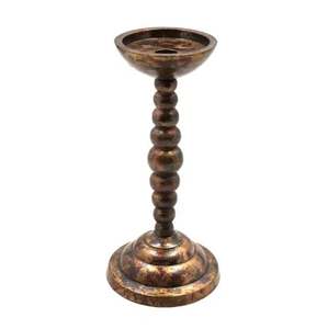 Wholesale <b>Bulk</b> American Design Old Copper Plated Antique Pillar <b>Candle</b> Holder Stand for Home Decoration Wedding Christmas Decor - Product Image 1