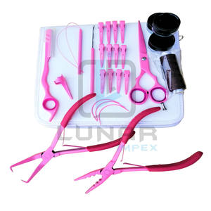 LUNAR แนะนำการผลิตใหม่ผมขยายชุดเครื่องมือในสีชมพูร้อนกับแบรนด์ที่กำหนดเองฟรีติดฉลาก - Product Image 1