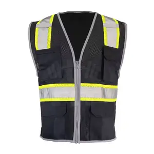 Produttore fornitore gilet da lavoro di sicurezza supporto OEM personalizzato all'ingrosso con gilet di sicurezza Logo personalizzato