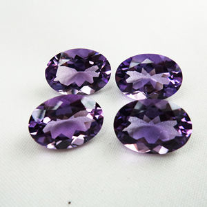 Pierre précieuse semi-précieuse de février, améthyste violette, pierre précieuse naturelle à 100%, pierre taillée ovale facettée, prix bas, vente en gros OEM - Product Image 3