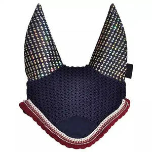 Prix de gros Personnaliser la conception Voile anti-mouches pour chevaux de haute qualité Bonnet d'oreille Équipement d'équitation Fournisseur OEM Prix de gros - Product Image 1