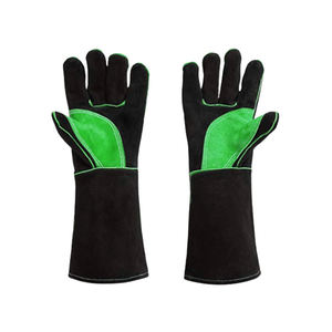 NOUVEAU Gants de sécurité industrielle en cuir pour le soudage Respirant 7 oz Epaisseur 16INCH Longueur Knit Wrist Cuff Anti-Impact Protection - Product Image 3