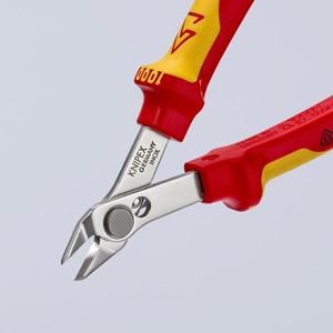 Pince coupante électronique Knipex Super Knips testée VDE avec tête en acier INOX poli et poignées multi-composants isolées - Product Image 2