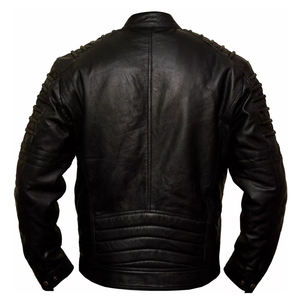 Wholesale Men's <b>Quilted</b> Leather Jacket for Men Custom Design OEM Leather High Quality Jacket Manufacturer Wholesale Customized - Product Image 2