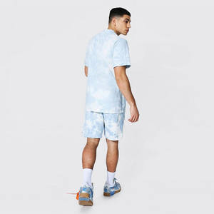 Conjunto de Ropa Deportiva de Diseño Personalizado para el Verano 2025, Conjunto de Dos Piezas de Camiseta y Pantalones Cortos para Hombre - Product Image 3