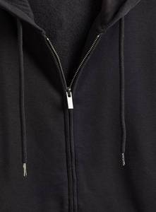 เสื้อมีฮู้ดแบบซิปสำหรับผู้ชายผ้าโพลีเอสเตอร์300gsm ปกตั้งแบบเต็มซิปใส่ในฤดูหนาวสีทึบคุณภาพสูงย้อมติดโลโก้ตามสั่ง - Product Image 5