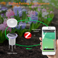 Capteur de sol solaire ZigBee 3 en 1 |   Surveillance intelligente de la maison et du jardin |   Détection de la température, de l'humidité et de l'EC avec étanchéité IP66