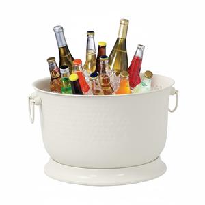 Seau à glace en métal de qualité supérieure avec poignée, finition en laiton antique, seau à glace pour champagne pour les fêtes, les bars et les refroidisseurs à vin - Product Image 2