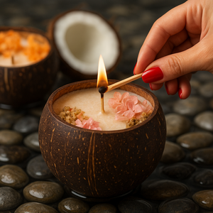Vela perfumada en cáscara de coco - Product Image 2