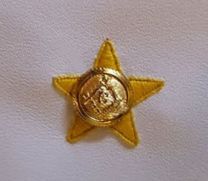 Tablier Orange Order Grand Black Chapter brodé à la main, de haute qualité, sur mesure, avec design maçonnique personnalisé - Product Image 4