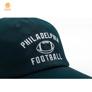 ODM OEM Gorras de béisbol unisex Botón personalizado Hebilla Sombreros de fútbol con patrón bordado Logo Material de algodón/poliéster - Product Image 4