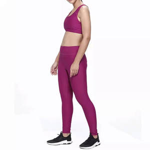 Traje de Yoga sin mangas con cuello cuadrado para mujer, conjuntos de tela elástica para mujer, conjunto de 2 piezas, transpirable, de Color sólido, de secado rápido - Product Image 3