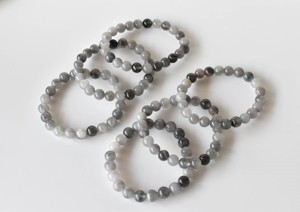 Latest Design Trendy Style Cloudy Quartz <b>Beaded</b> Round Gemstone 8mm Bracelet Natural Healing <b>Crystal</b> For Meditation Jewelry - Product Image 3