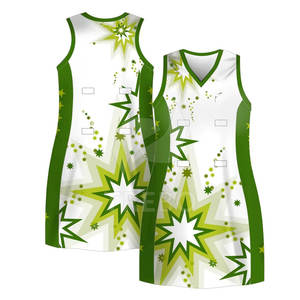 Nuevo diseño de alta calidad de secado rápido transpirable 100% poliéster mujeres adultos Netball uniforme para la venta al por mayor - Product Image 2