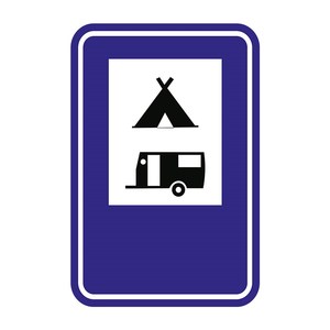 Panneau de signalisation de camping en PP pour tentes et caravanes - Product Image 3