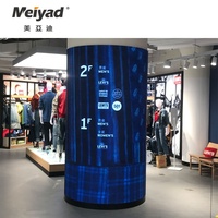 Module LED souple incurvé flexible publicité intérieure P1.53 P1.86 P2 écran d'affichage LED en forme personnalisée