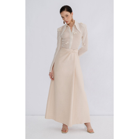 Chemises et chemisiers pour femmes de haute qualité taille S M L en stock Mira dentelle à manches longues Blouse femme vêtements blanc Vietnam usine