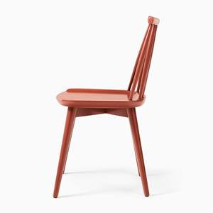 Chaise de salle à manger moderne du milieu du siècle en bois massif cadre peint meubles de banquet d'intérieur pour hôtel et restaurant pour une utilisation en appartement - Product Image 6