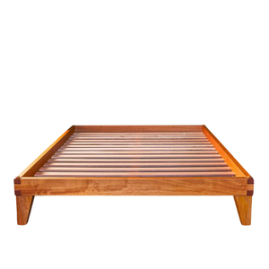 Khung giường gỗ nguyên khối cỡ lớn với thanh đỡ bằng thanh nan, chắc chắn, kiểu dáng đẹp, không gây tiếng ồn, lắp ráp dễ dàng, khung giường gỗ nguyên khối kiểu <span class=keywords><strong>platform</strong></span> - Product Image 1