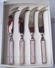 Ensemble de couverts en laiton réutilisables de luxe Couverts à feuilles de qualité alimentaire Cadeau de fête d'affaires élégant avec logo personnalisé gravé Vente en gros - Product Image 5