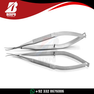 Tijeras Vannas Premium de Acero Inoxidable, Rectas y Curvas, Reutilizables, para Oftalmología, Neurocirugía, Estética, Microcirugía, Herramienta Quirúrgica - Product Image 4