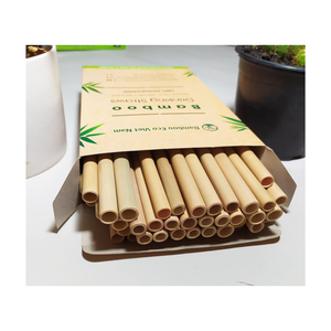 Pajitas de bambú ecológicas de primera calidad, pajitas desechables para beber para uso en bar con oferta competitiva de precios de exportación al por mayor - Product Image 3
