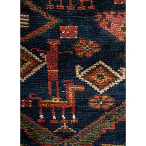 Tapis en laine noué à la main Kiaan Blue, grande surface, géométrique abstrait, rectangulaire, 3D, pour salon, Prayer-Paem-314 - Product Image 3