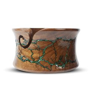 Cuenco decorativo para tejer, cuenco grande de ganchillo, esmalte sin plomo, regalo personalizado, cuenco de hilo de resina hecho en La India - Product Image 4