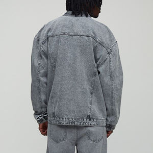 Veste en jean décontractée pour hommes en vente en gros pour hommes personnalisée à manches longues, légère, respirante, à la mode, veste en jean en coton de qualité supérieure - Product Image 2