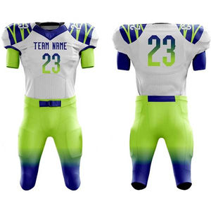 Uniforme de football américain personnalisé de qualité unique en gros équipe 100% uniforme de football américain en polyester - Product Image 1