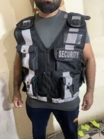Gilet de sécurité tactique haute visibilité, vêtements de sécurité réfléchissants, veste en polyester avec fermeture éclair, poches multifonctionnelles, garde-corps