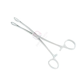 Pinces à éponges en acier inoxydable JIMED SURGICAL, revêtement bleu, pour usage vétérinaire |   Instruments chirurgicaux manuels de haute qualité pour la gynécologie - Product Image 2