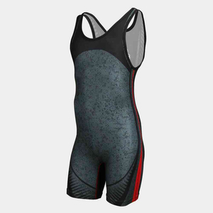 Design personnalisé et logo Sublimation vêtements de sport haltérophilie jeunes Singlet costume de lutte Singlet - Product Image 5