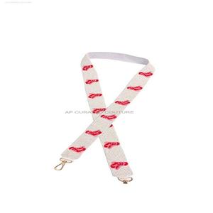 Correas de bolso con cuentas Diseño de moda Accesorio de moda hecho a mano Adornado y correas de monedero con cuentas de vidrio para niñas - Product Image 4