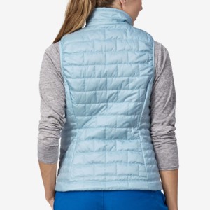OEM logotipo personalizado impreso sin mangas chaqueta de bombardero transpirable de secado rápido Chaleco de algodón para las mujeres - Product Image 2