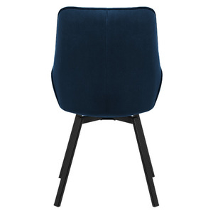 เก้าอี้รับประทานอาหารแบบเปิดประทุนยืดได้พร้อมขาโลหะและเบาะหนัง-เฟอร์นิเจอร์บ้านที่สะดวกสบายดีไซน์อุตสาหกรรม - Product Image 4