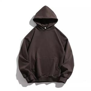 Sudadera con capucha de textura neutra para hombres y mujeres Nuevo abrigo básico suelto de color sólido para parejas - Product Image 4