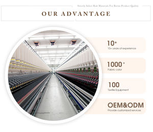 Özel yumuşak rahat % 72% Polyester % 28% pamuk örme streç yün iplik kumaş - Product Image 5