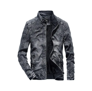 Streetwear Casual Vintage Ripped Blue Winter Chaquetas de hombre Chaqueta de mezclilla de gran tamaño Hombre - Product Image 4