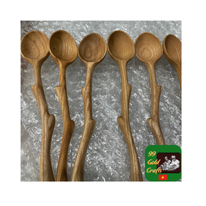 Elegante cuchara de madera hecha a mano de madera natural, ideal para cocinar, revolver y servir, utensilios de cocina duraderos y ecológicos - Product Image 4