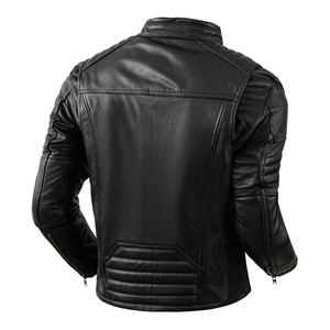 Veste en cuir PU marron ample et décontractée à col rabattu, style vintage, à manches longues, coupe oversize, pour homme – Prix abordables - Product Image 2
