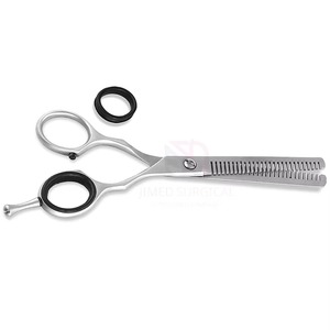 Ciseaux de coiffure professionnels de qualité supérieure pour salon de beauté, lames en acier inoxydable à finition mate, réutilisables, 32 dents - Product Image 5