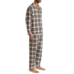 Top Trending Dailywear Mens Sleepwear Set Bangladesh OEM ODM Proveedor personalizado Algodón Poliéster Four Seasons para hombres - Product Image 3