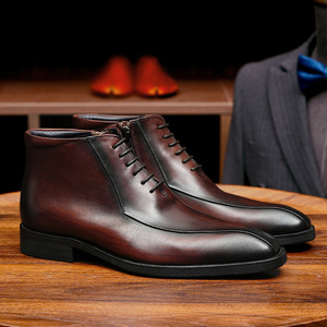 Chaussures Oxford en cuir de vachette pleine fleur avec talon amorti et design antidérapant, chaussures habillées pour hommes, chaussures en cuir - Product Image 4