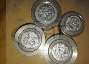 SAT Premium calidad oro plata joyería Lord Vinayagar hacer monedas personalizadas troqueles moldes para hacer monedas maquinaria troqueles España - Product Image 5