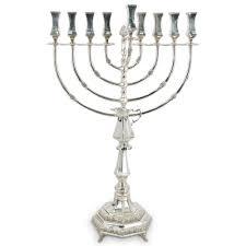 Elegante Candelabro de Latón para Menorah, Lámpara Judía de Hanukkah, Portavelas Decorativo, Adorno Elegante para el Hogar - Product Image 2