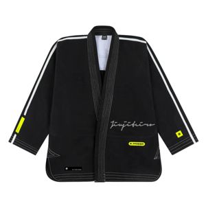 PRSSR Gi Noir 450G Perle Armure BJJ Gi Durable et Léger Jiu Jitsu Uniforme 10oz Ripstop Pantalon Brodé Détails - Product Image 2