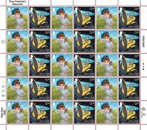 Ensemble d'autocollants de billets de banque de style britannique, grands billets britanniques, marque privée, filigrane, timbre UV de première classe, timbres-postaux Royal Mail - Product Image 1