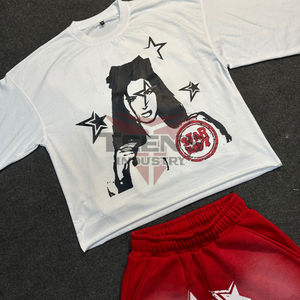 Conjunto de Ropa de Verano Vintage para Hombre, Material de Algodón/Poliéster, Secado Rápido, Alta Calidad, Colores Personalizados, Servicio OEM, Precio Bajo - Product Image 3